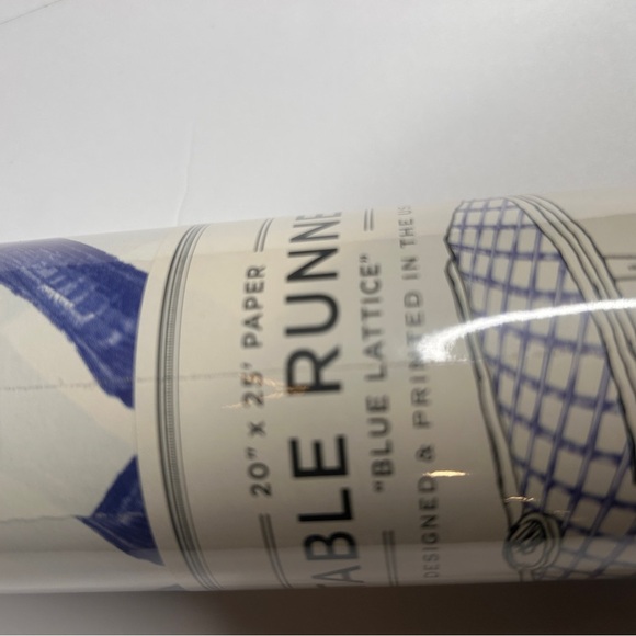 Hester & Cook Blue Bamboo Paper Table Runner, 25 Feet - Picture 6 of 7